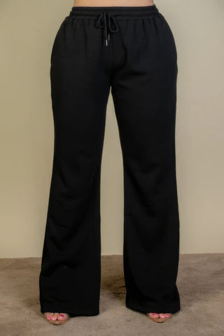 Drawstring Waist Slant Pocket Sweatpants