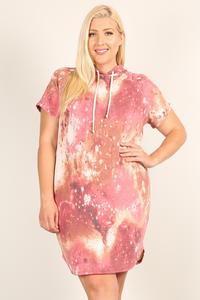 Tie-Dye Print Relaxed Fit Dress - FabulousFixx