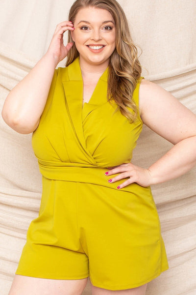 Collared Neck Romper - FabulousFixx