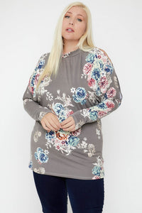 Flattering Cutout Details Floral Print Top - FabulousFixx