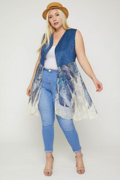 Sleeveless, Lace Cardigan - FabulousFixx