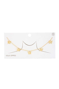 Butterfly Charm Gold Dipped Necklace - FabulousFixx