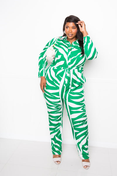 Button Up Long Sleeve Jumpsuit - FabulousFixx