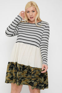 Tiered Color Block Dress - FabulousFixx
