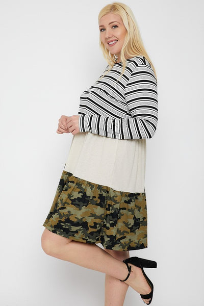Tiered Color Block Dress - FabulousFixx