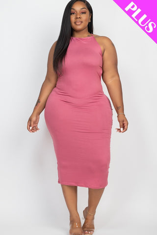 Open Back Criscross Maxi Fashion Dress - FabulousFixx