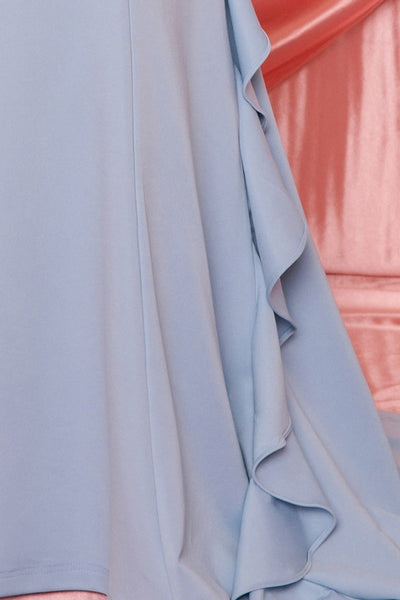 Ruffle Drapped Tail Maxi Dress - FabulousFixx