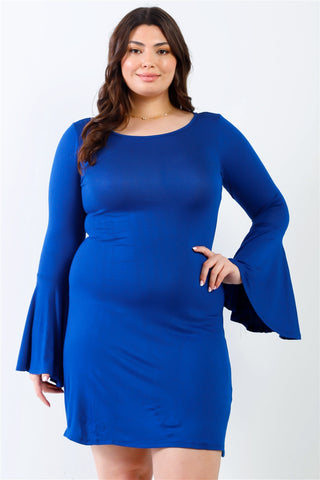 Bell Long Sleeve Mini Dress - FabulousFixx