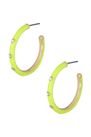 Color Metal Hoop Earring - FabulousFixx