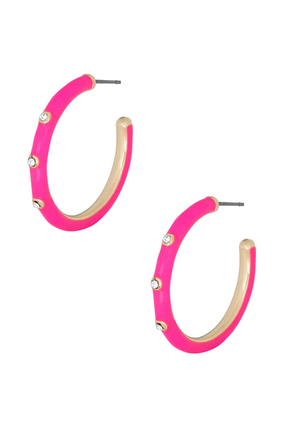 Color Metal Hoop Earring - FabulousFixx