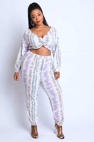 Tie Die Off Shoulder Set - FabulousFixx