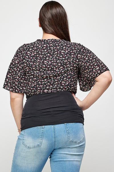 Junior Ditsy Floral Print Cropped Bolero Cardigan - FabulousFixx