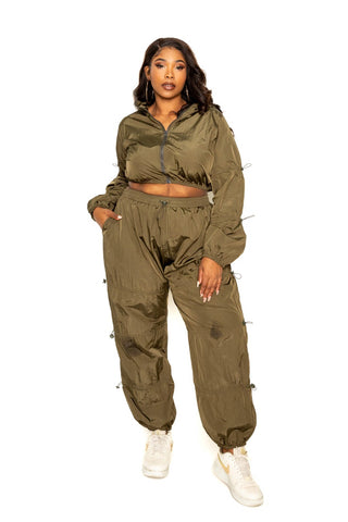 Active Zip Up Set with Cord Lock Detail - FabulousFixx
