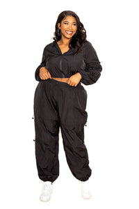 Active Zip Up Set with Cord Lock Detail - FabulousFixx