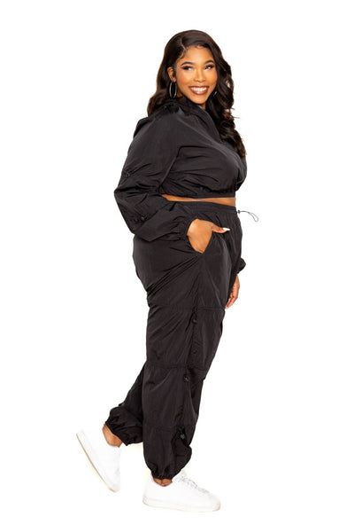 Active Zip Up Set with Cord Lock Detail - FabulousFixx