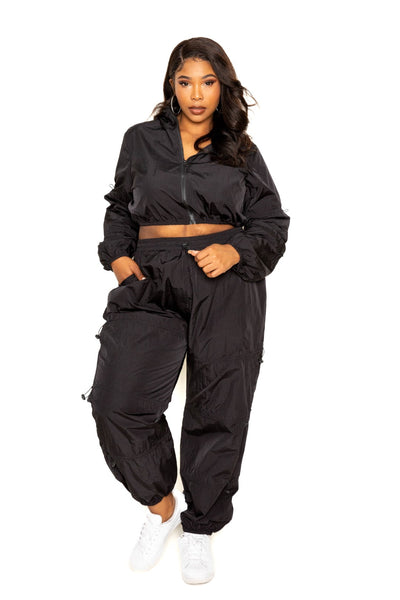 Active Zip Up Set with Cord Lock Detail - FabulousFixx