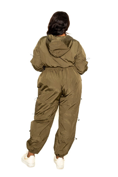 Active Zip Up Set with Cord Lock Detail