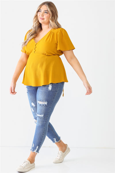 Tie Detail Flare Top